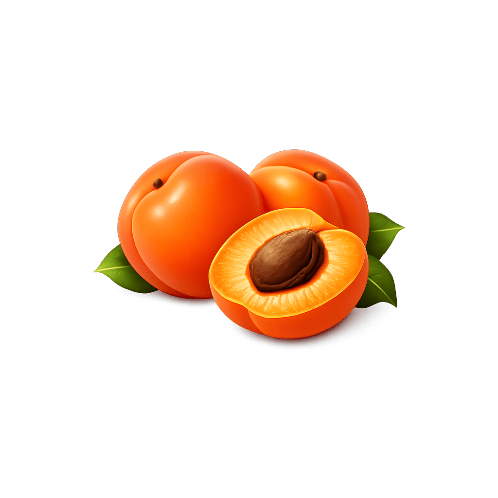 Aprikoosi (tuore): 48 kcal (201 kJ), Proteiini 1.4g, Hiilihydraatit 11.12g, Rasva 0.39g per 100g