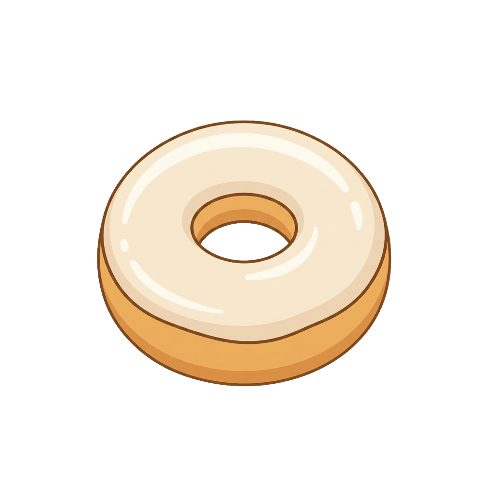 Donut (kobliha): 426 kcal (1782 kJ), Bílkoviny 5.2g, Sacharidy 50.8g, Tuky 22.9g na 100g