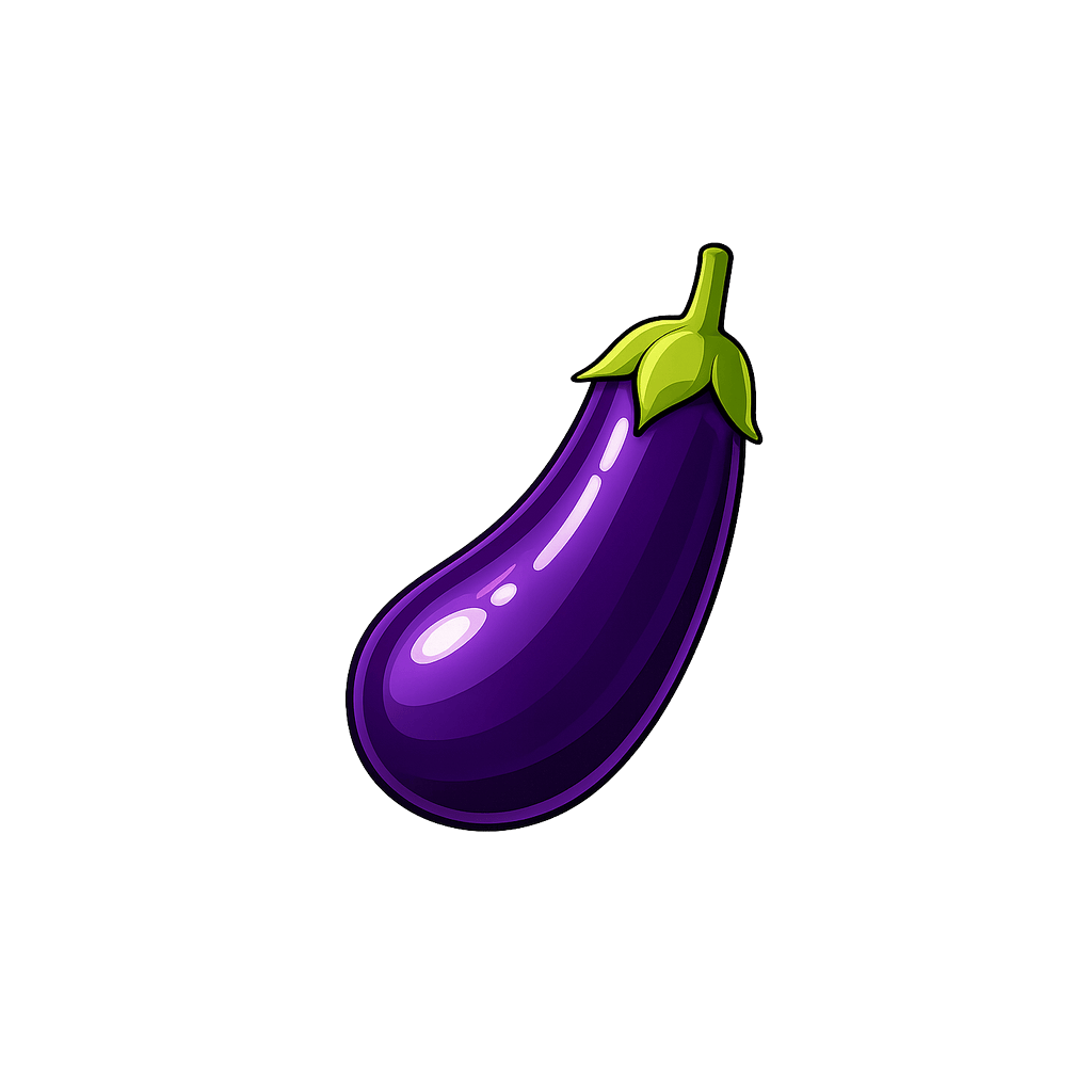 Eggplant (Raw): 25 kcal (105 kJ), Protein 0.98g, Carbs 5.88g, Fat 0.18g per 100g