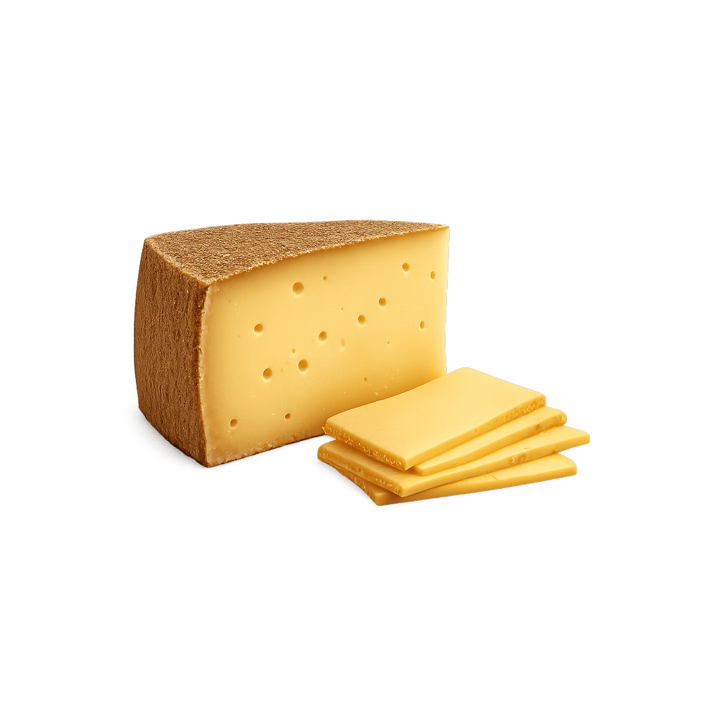 Gruyère Cheese: 413 kcal (1728 kJ), Protein 29.81g, Carbs 0.36g, Fat 32.34g per 100g