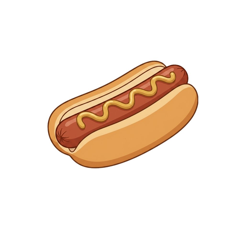 Párek (hot dog): 322 kcal (1347 kJ), Bílkoviny 11.69g, Sacharidy 2.66g, Tuky 29.36g na 100g
