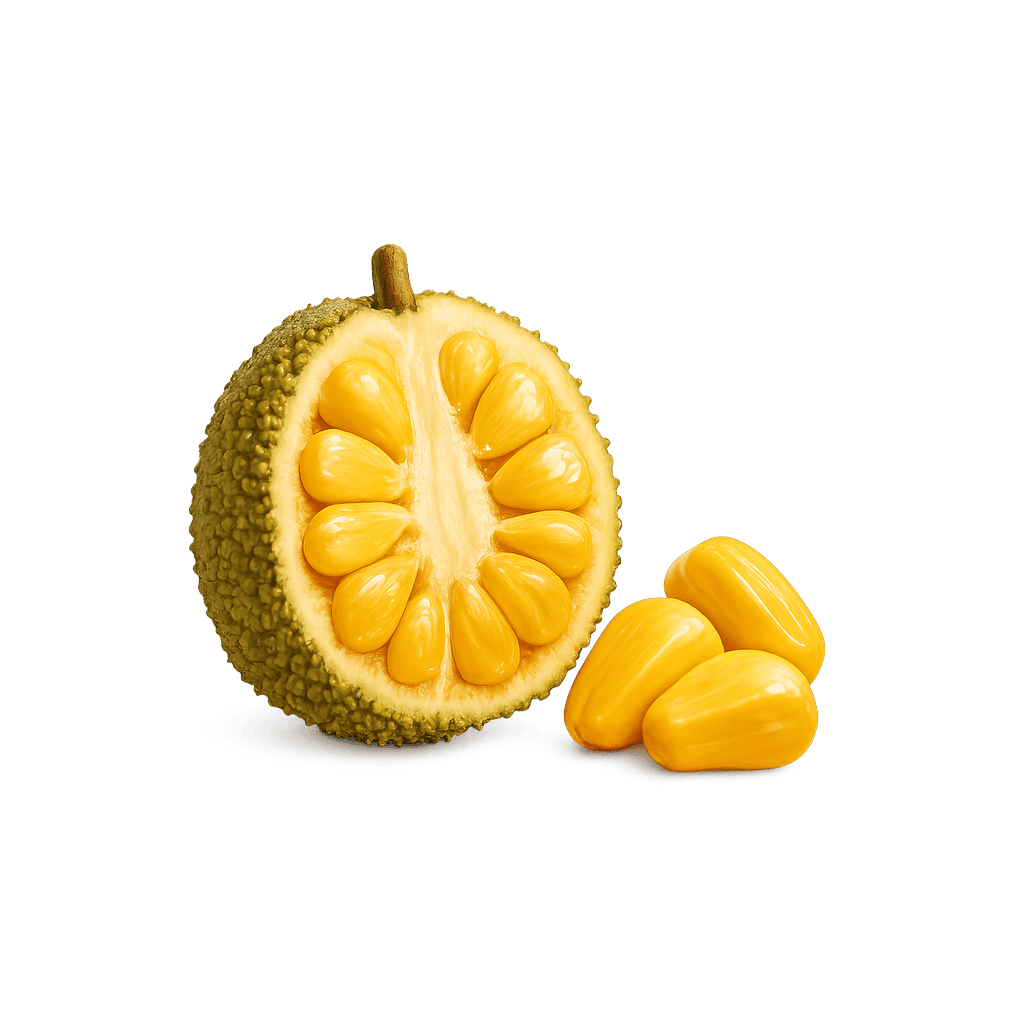 Jackfruit: 95 kcal (397 kJ), Bielkoviny 1.72g, Sacharidy 23.25g, Tuky 0.64g na 100g
