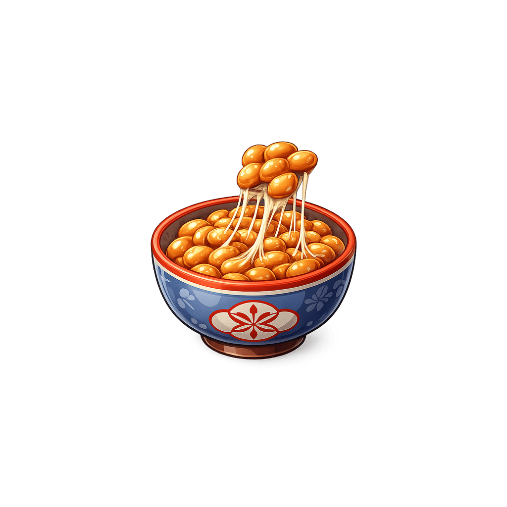 Natto: 211 kcal (883 kJ), Protein 19.4g, Carbs 12.7g, Fat 11g per 100g