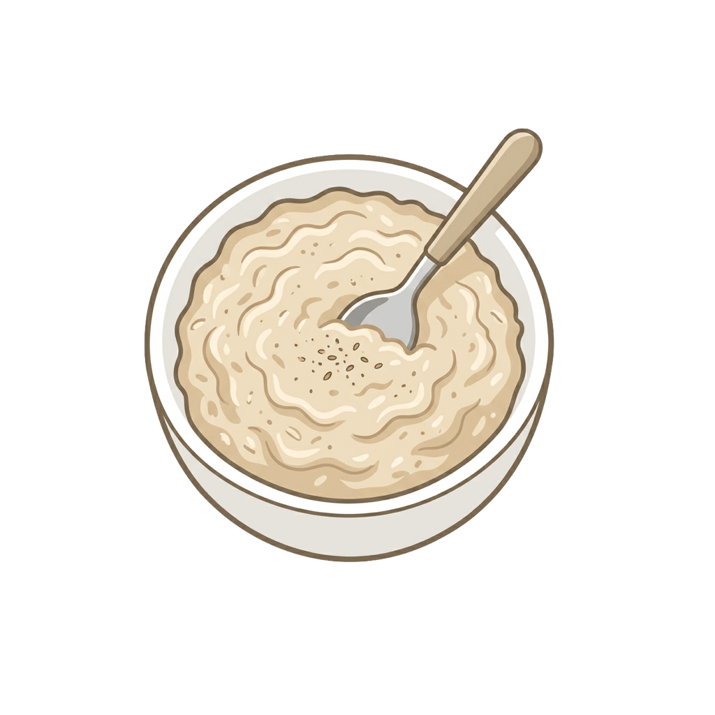 Ovesná kaše: 71 kcal (297 kJ), Bílkoviny 2.54g, Sacharidy 12g, Tuky 1.52g na 100g