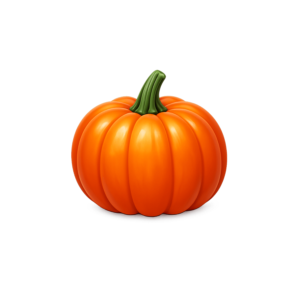 Pumpkin (Raw): 26 kcal (109 kJ), Protein 1g, Carbs 6.5g, Fat 0.1g per 100g