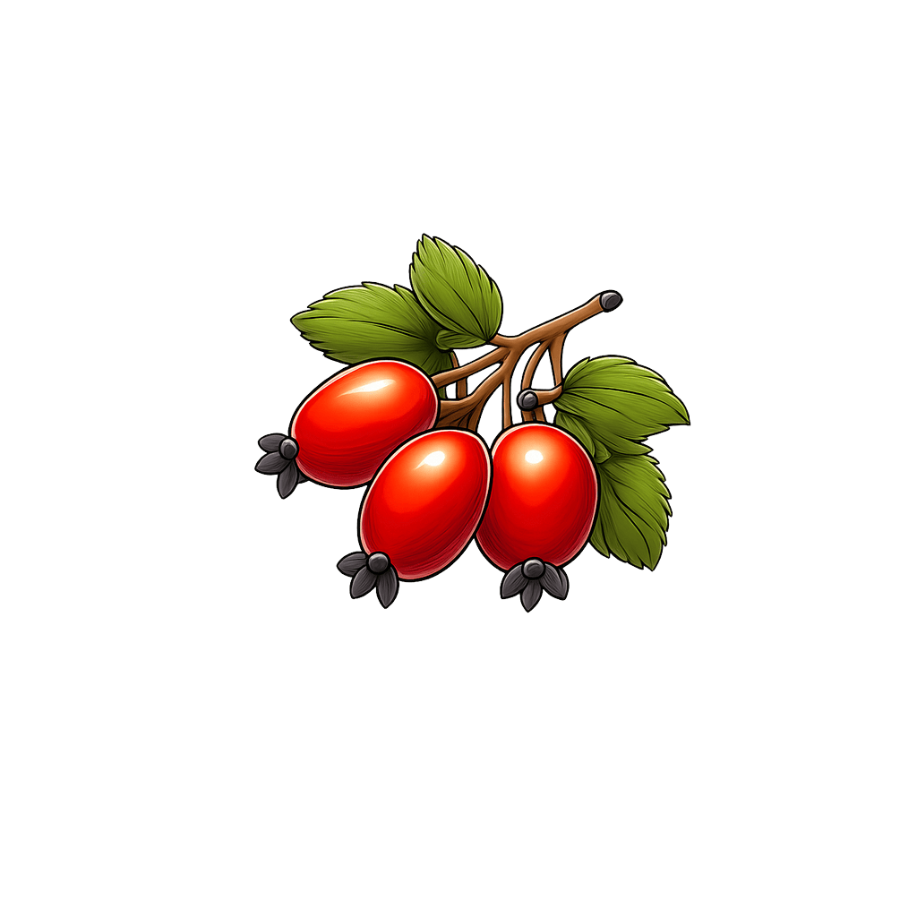 Rose Hip:  kcal (0 kJ), Protein g, Carbs g, Fat g per 100g