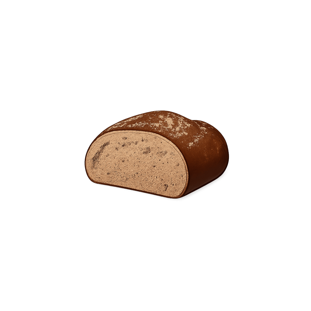 Žitný chléb: 259 kcal (1084 kJ), Bílkoviny 8.5g, Sacharidy 48.3g, Tuky 3.3g na 100g