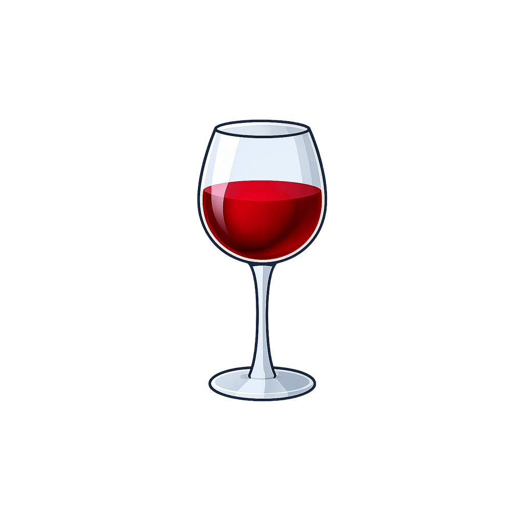 Wine (Red): 85 kcal (356 kJ), Protein 0.07g, Carbs 2.61g, Fat 0g per 100g